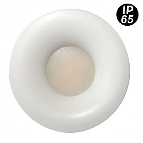 Foco fijo empotrar Blanco SPA02 85mm IP65, Ideal para baño